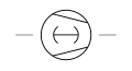 Compressor Rotary Type (Vacuum Pump Rotary Piston Type) Symbol