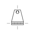 Cooling Tower Dry with Induced Draught Symbol