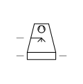 Cooling Tower Wet with Induced Draught Symbol